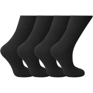 Naft medische sokken | Anti bacterieel | 12 paar | Maat: 39-42 | Kleur: Zwart | Diabetes sokken