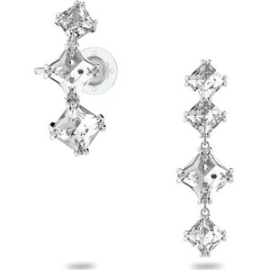 Swarovski, Accessoires, Dames, Grijs, ONE Size, Millenia Asymmetrische Oorbellen Set