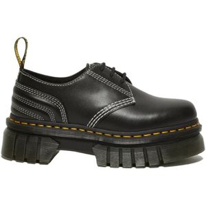 Dr. Martens, Schoenen, Dames, Zwart, 37 EU, Leer, Gewatteerde Platform Schoenen