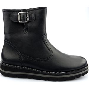 Gabor, Schoenen, Dames, Zwart, 37 EU, Leer, Zwarte leren enkellaarsjes