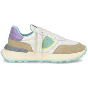 Philippe Model, Schoenen, Dames, Veelkleurig, 40 EU, Katoen, Sneakers Antibes Sportkleding