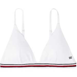 Tommy Hilfiger, Badkleding, Dames, Wit, XS, Nylon, Driehoek Bikini Badpak