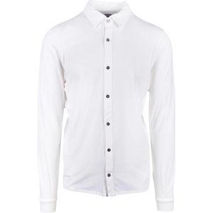 Alpha Studio, Overhemden, Heren, Wit, L, Katoen, Katoen Elastaan Shirt