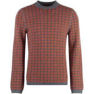 Malo, Truien, Heren, Veelkleurig, L, Kasjmier, Kasjmier Houndstooth Sweater