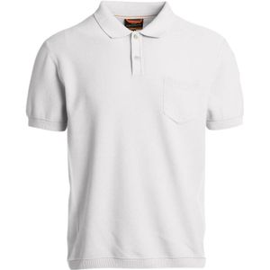Parajumpers, Tops, Heren, Grijs, M, Katoen, Katoenen Gebreide Poloshirt