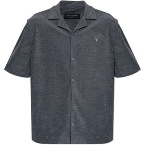 AllSaints, Overhemden, Heren, Blauw, L, Polyester, Shirt Felix