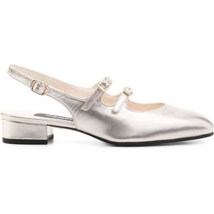 Carel, Schoenen, Dames, Grijs, 38 1/2 EU, Leer, Met Hak