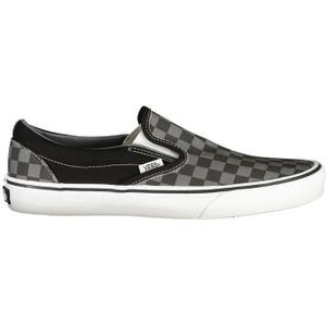 Vans, Schoenen, Heren, Zwart, 46 EU, Geruite Slip-On Sneakers voor Stedelijke Stijl