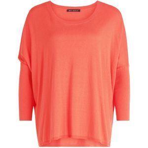 Betty Barclay, Truien, Dames, Rood, L, Oversized Style Gebreide Trui