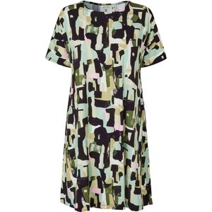 Masai, Kleedjes, Dames, Veelkleurig, M, Gestreepte Jersey Tuniek Frosty Green
