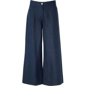 Max Mara, Jeans, Dames, Blauw, S, Linnen, Stijlvolle broek voor vrouwen