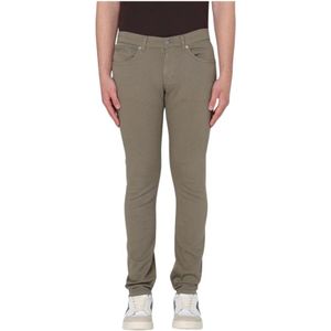 Dondup, Broeken, Heren, Bruin, W36, Katoen, Witte Slim Fit Jeans