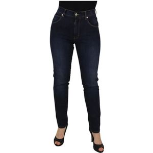 Dolce & Gabbana, Jeans, Dames, Blauw, M, Denim, High Waist Skinny Denim Jeans