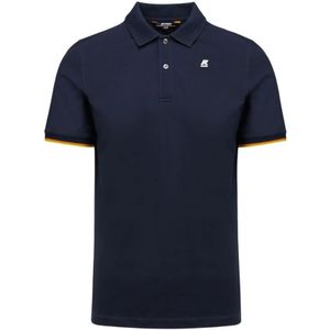 K-Way, Tops, Heren, Blauw, 2Xl, Katoen, Vincent Polo Shirt