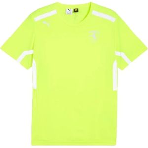Puma, Sport, Heren, Geel, XS, Korte Mouw Geel Fluorescerend T-shirt