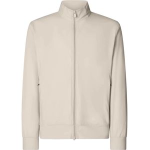 Save The Duck, Sweatshirts & Hoodies, Heren, Beige, L, Beige Technische Trui met Rits