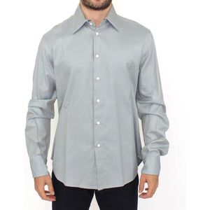 Ermanno Scervino, Overhemden, Heren, Grijs, L, Katoen, Casual Button-Up Overhemd