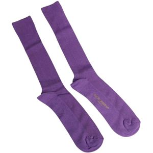 Dolce & Gabbana, Ondergoed, Heren, Paars, L, Katoen, Luxe Logo Katoenen Sokken