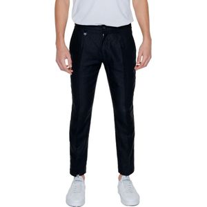 Antony Morato, Broeken, Heren, Zwart, 2Xl, Linnen, Zwarte Linnen Pak Broek Lente/Zomer