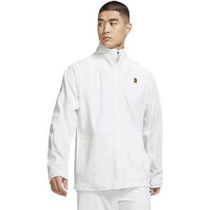 Nike, Jassen, Heren, Wit, L, Polyester, Pluche Tennisjack Wit Retrostijl