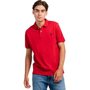 U.s. Polo Assn., Tops, Heren, Rood, M, Katoen, Heren Polo Shirt Rood Regular Fit