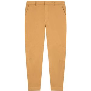 Dondup, Broeken, Dames, Bruin, W25, Bruine Hoge Taille Broek