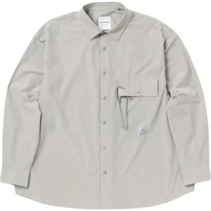 And Wander, Jassen, Heren, Grijs, M, Nylon, Licht W Doek Shirt
