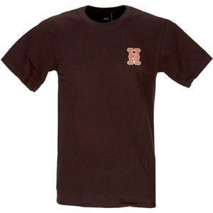 Huf, Tops, Heren, Bruin, M, Katoen, Thrasher Chocolade Heren T-shirt