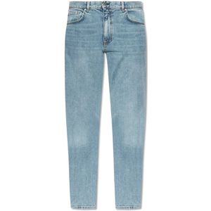 Theory, Jeans, Heren, Blauw, W34, Denim, Jeans met toelopende pijpen