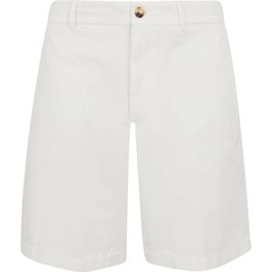 Brunello Cucinelli, Korte broeken, Heren, Wit, M, Katoen, Bermuda Broek