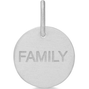 Frk. Lisberg, Accessoires, Dames, Grijs, ONE Size, Familie Hanger in Sterling Zilver