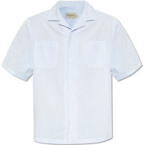 Paul & Shark, Overhemden, Heren, Blauw, M, Katoen, Shirt met zakken