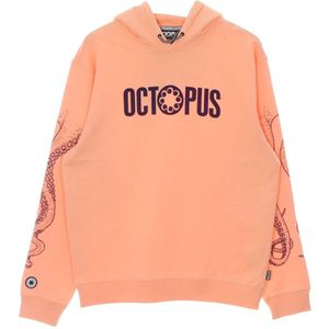 Octopus, Sweatshirts & Hoodies, Heren, Oranje, XS, Katoen, Lichtgewicht capuchontrui met logo
