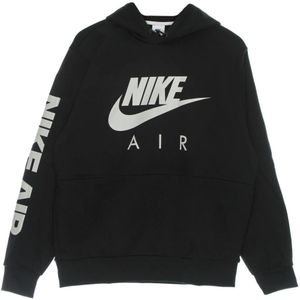 Nike, Sweatshirts & Hoodies, Heren, Zwart, XL, Katoen, Air Basketball Pullover Hoodie