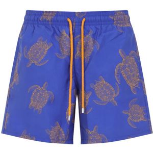 Vilebrequin, Badkleding, Heren, Veelkleurig, L, Polyester, Blauwe zwemkleding Ss 25 stijl