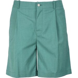 Daniele Alessandrini, Korte broeken, Heren, Groen, M, Polyester, Elegante Bermuda Shorts