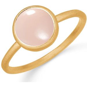 Frk. Lisberg, Accessoires, Dames, Geel, 50 MM, Rosa Chalcedon Petite Ring