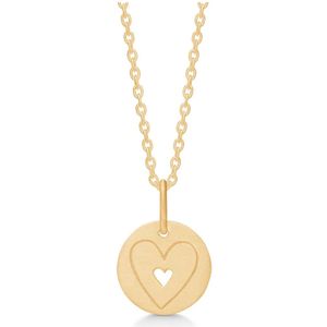 Frk. Lisberg, Accessoires, Dames, Geel, L, Hart in Hart Ketting Symbolische Sieraden