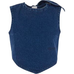 Patou, Tops, Dames, Blauw, M, Stijlvolle Damesmode Collectie