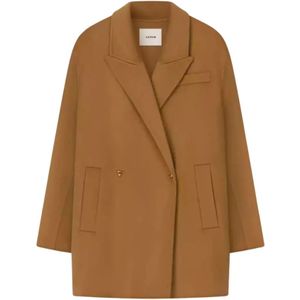 Aeron, Jassen, Dames, Bruin, S, Wol, Bruine Cavendish Jas Luxe Stijl