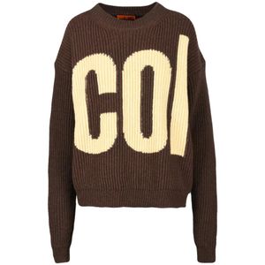 Colville, Truien, Dames, Bruin, S, Wol, Zuivere wollen trui