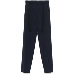 Msgm, Broeken, Dames, Blauw, S, Denim, Casual Denim Broek