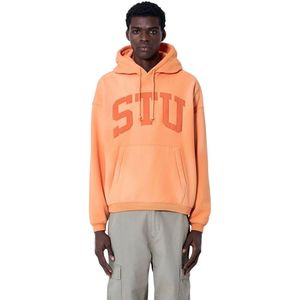 Stüssy, Sweatshirts & Hoodies, Heren, Oranje, 2Xl, Katoen, Hoodie met logo-motief