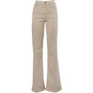 Dondup, Jeans, Dames, Bruin, W30, Katoen, Wide Leg Katoenen Jeans