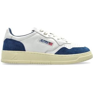 Autry, Schoenen, Dames, Wit, 42 EU, Leer, Sportschoenen Medalist Low