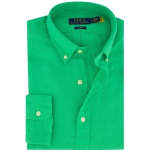 Polo Ralph Lauren, Overhemden, Heren, Groen, M, Linnen, Casual overhemd