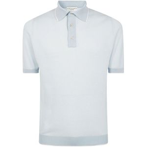 Filippo De Laurentiis, Tops, Heren, Blauw, XL, Klassieke Polo Shirt