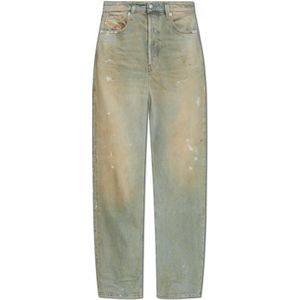 Diesel, Jeans, Dames, Beige, W25 L30, Katoen, Jeans 1988 D-Ark L.30