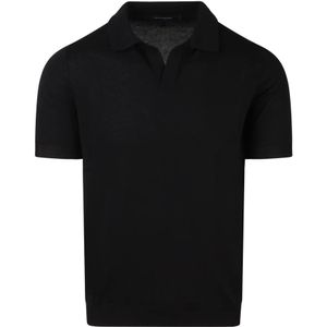Tagliatore, Tops, Heren, Zwart, M, Katoen, Regular FIT Polo