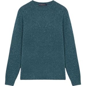 Brooks Brothers, Truien, Dames, Groen, 2Xl, Wol, Groen wollen trui van wol, nylon en alpaca
